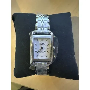 Coach Allie Quartz Crystal White Dial Ladies Watch