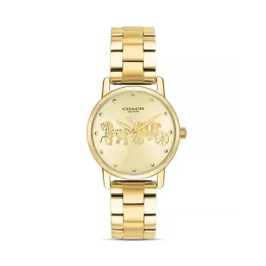 Coach CA.113.7.34.1529 Grand Quartz Gold Dial Ladies Watch