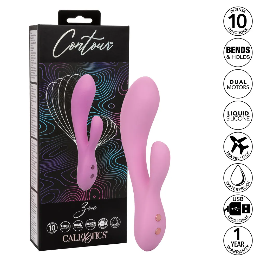 Contour Zoie Liquid Silicone Round Rabbit Vibrator