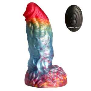 Creature Cocks Rainbow Phoenix Vibrating Monster Dildo
