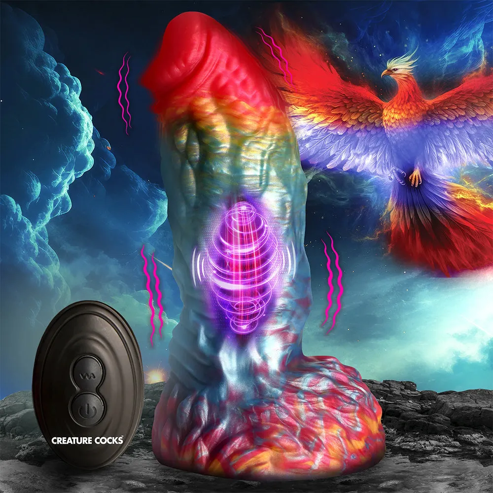 Creature Cocks Rainbow Phoenix Vibrating Monster Dildo