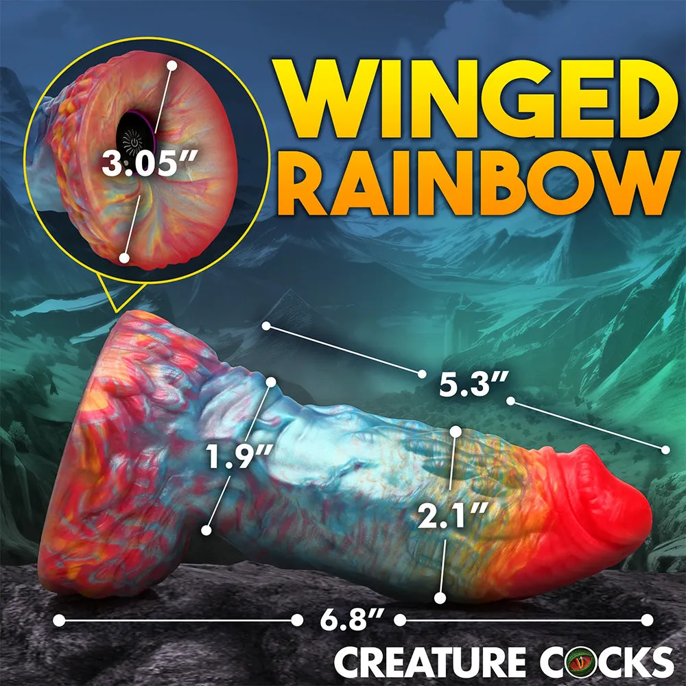 Creature Cocks Rainbow Phoenix Vibrating Monster Dildo