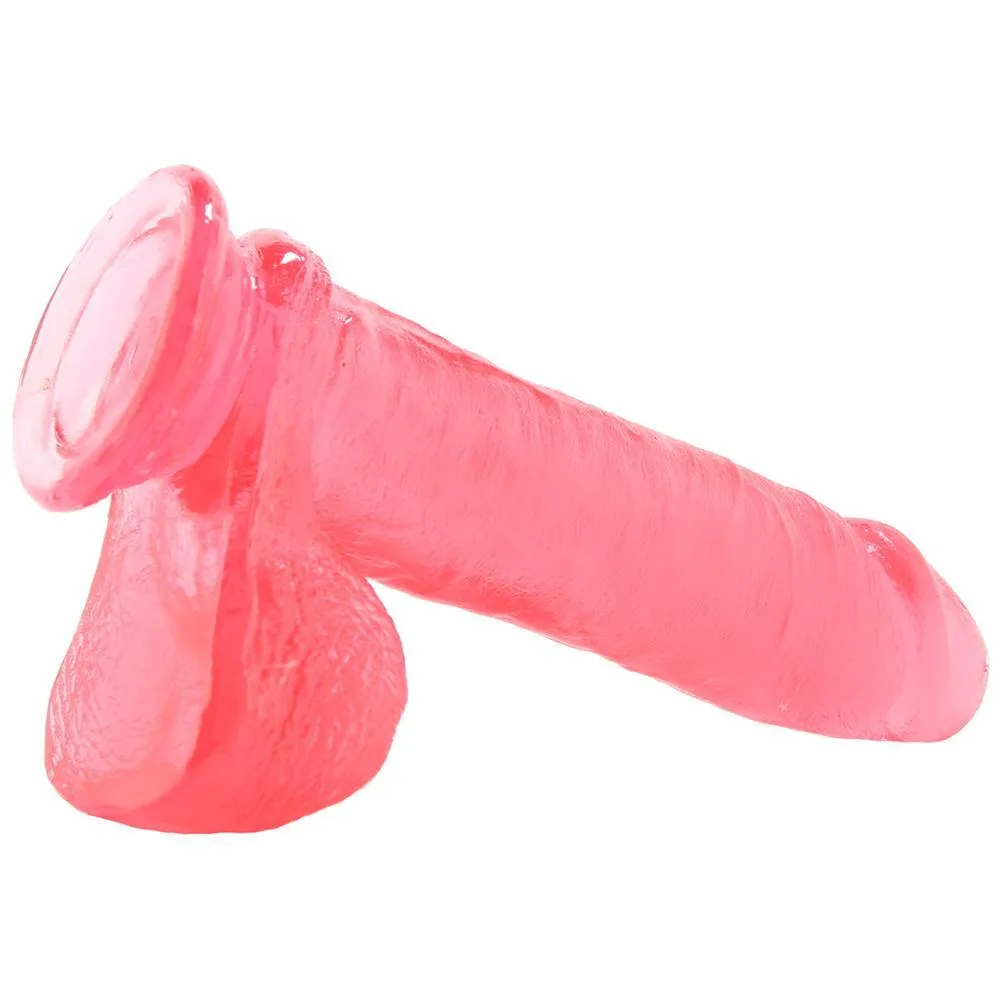 Crystal Jellies Realistic Ballsy Cock - Suction Cup Dildo!