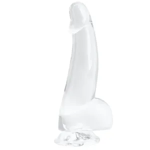 Curved Girthy Suction Cup G-Spot Dildo