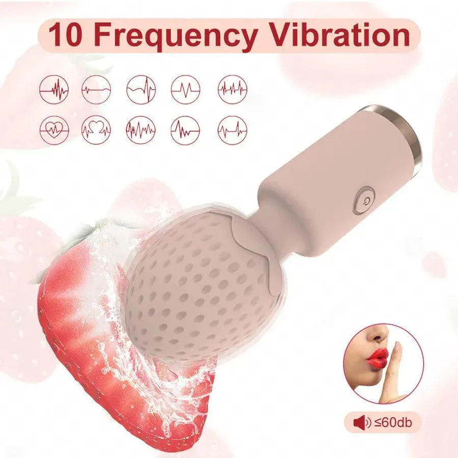 Cute Strawberry Mini Vibrator for Women