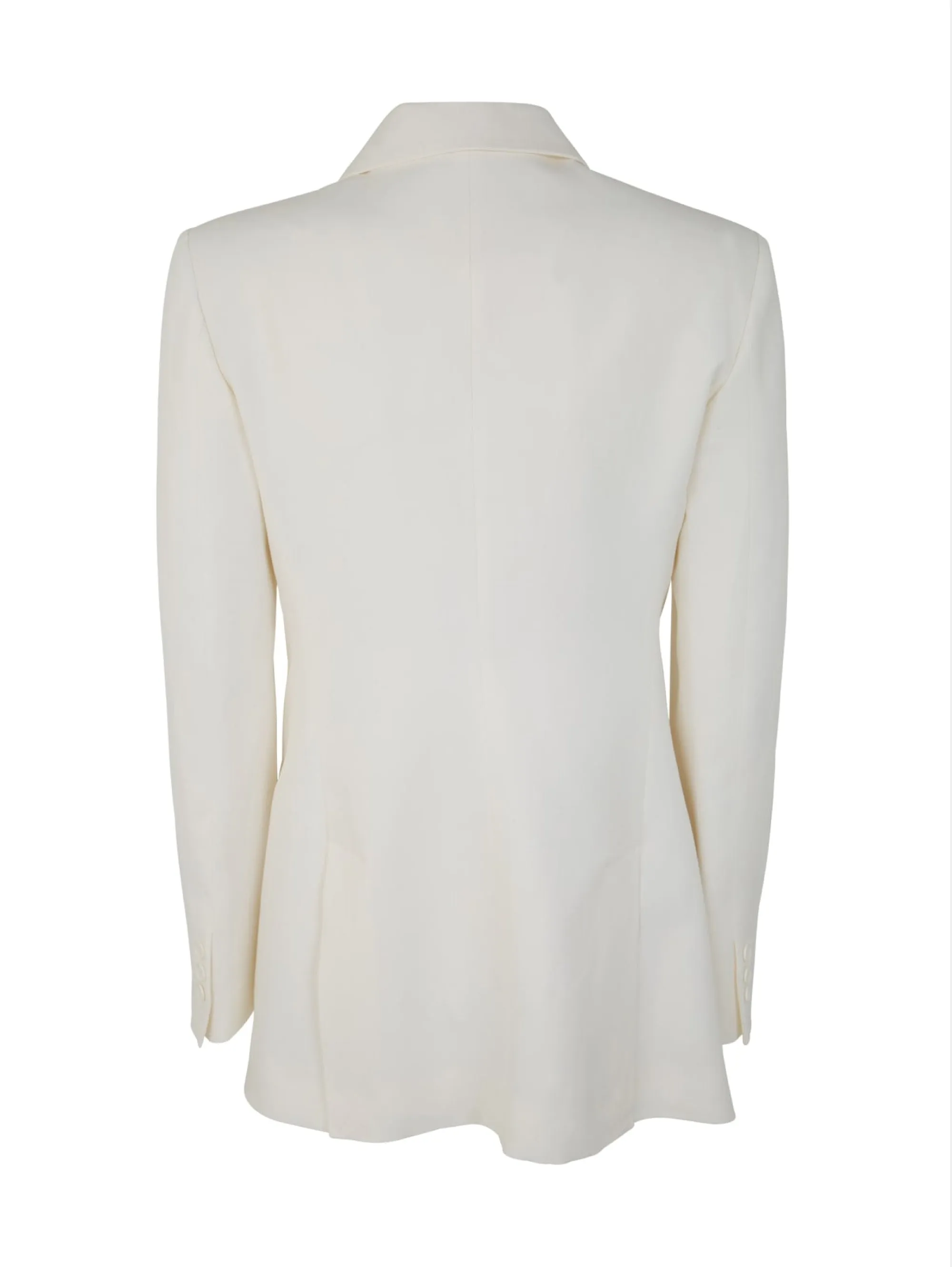Double-breasted Cream Blazer
