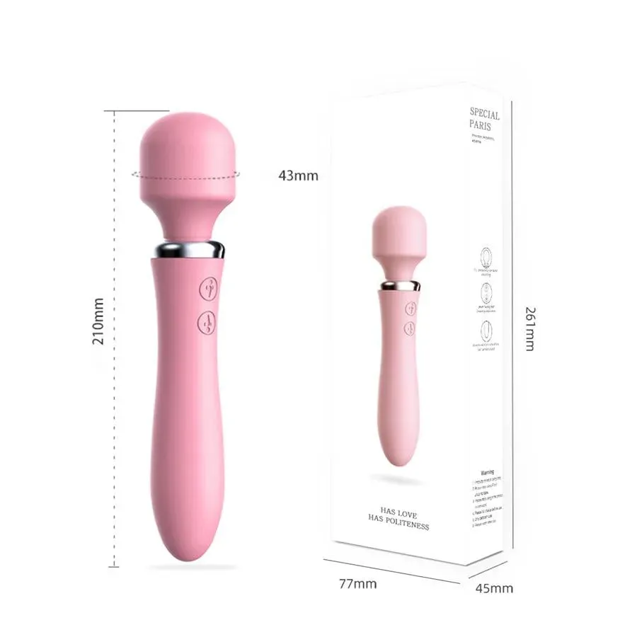 Dual Head Female Wand Vibrator