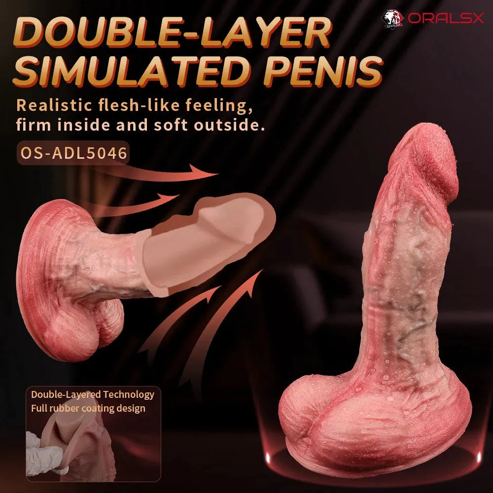 Dual-layer Silicone Dildo for Beginners