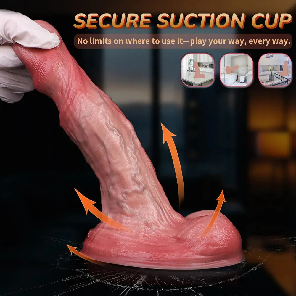 Dual-layer Silicone Dildo for Beginners