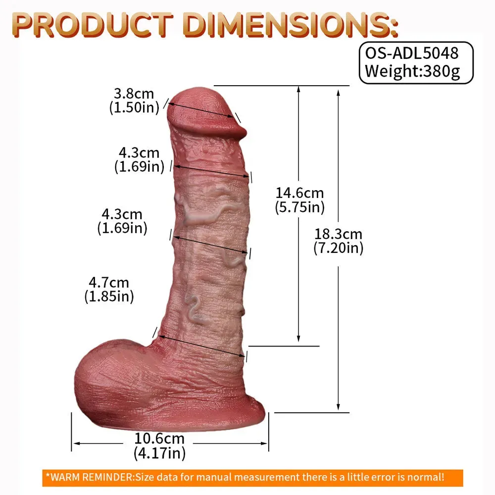 Dual-layer Silicone Lifelike Penis
