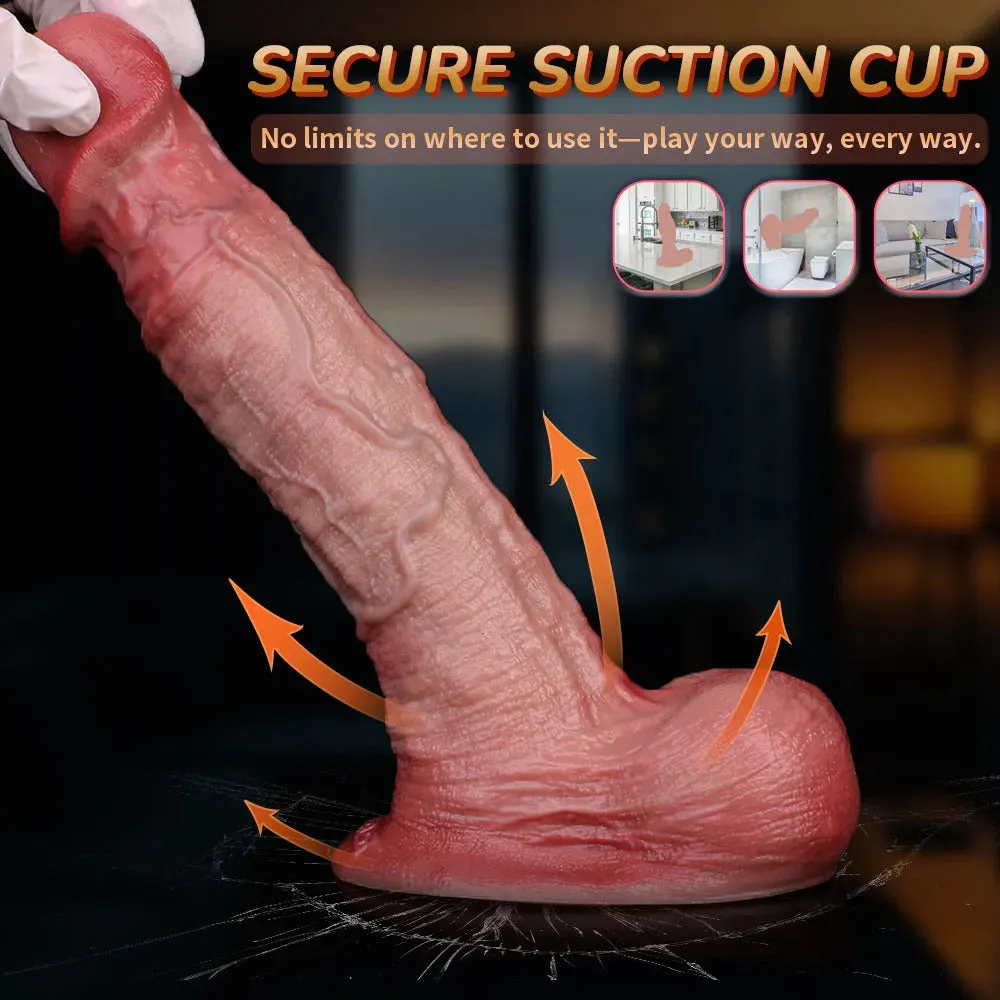 Dual-layer Silicone Lifelike Penis