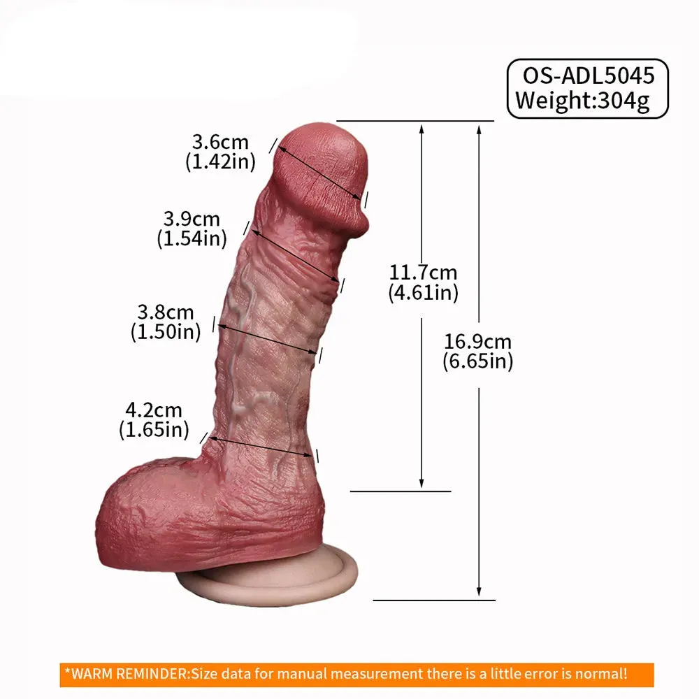 Dual-layer Silicone Small Dildo