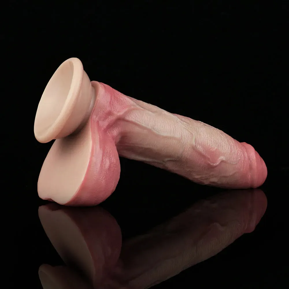 Dual-layer Silicone Suction Cup Dildo