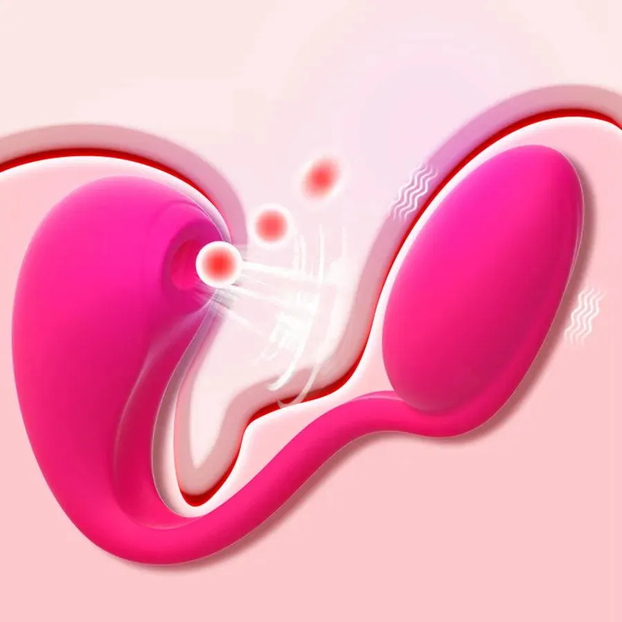 Dual Stimulation Love Egg Vibrator for Women