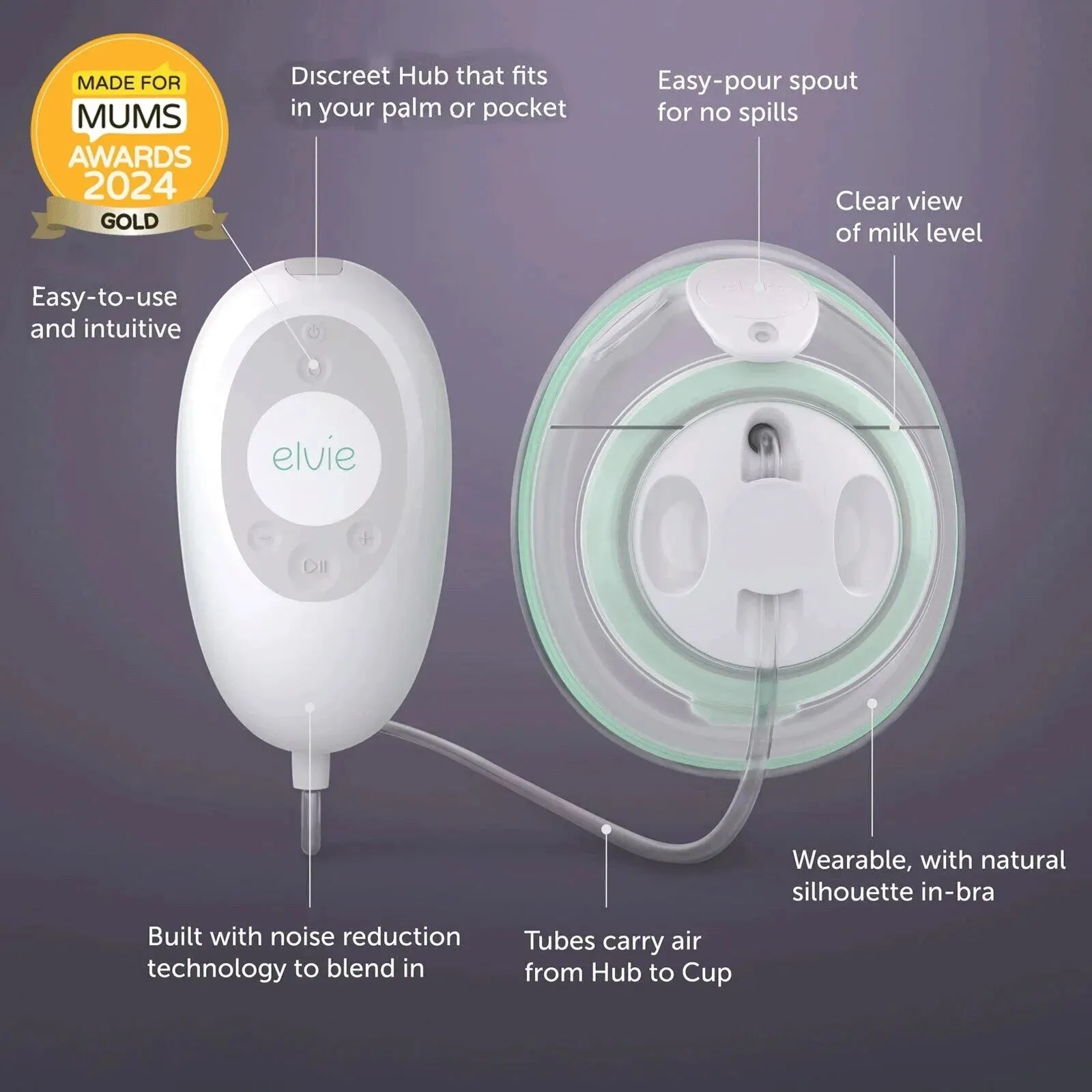 Elvie Stride Hands Free Single Electric Breast Pump