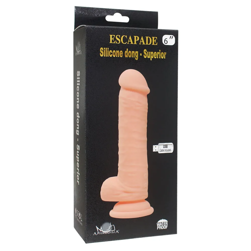 Escapade - Superior 6" Vibrating Silicone Dildo