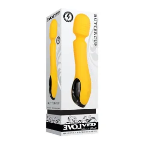 Evolved - Buttercup Silicone Rechargeable Wand Massager (Yellow)
