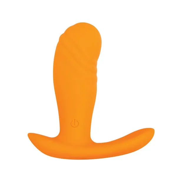 Evolved - Creamsicle Remote Control Silicone Vibrating Anal Plug (Orange)