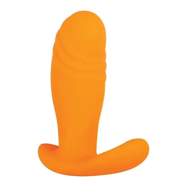 Evolved - Creamsicle Remote Control Silicone Vibrating Anal Plug (Orange)