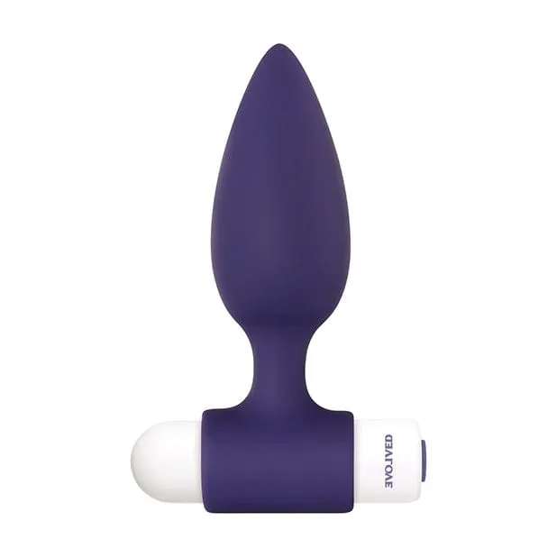 Evolved - Dynamic Duo Rechargeable Bullet Anal Plug (Purple/White)