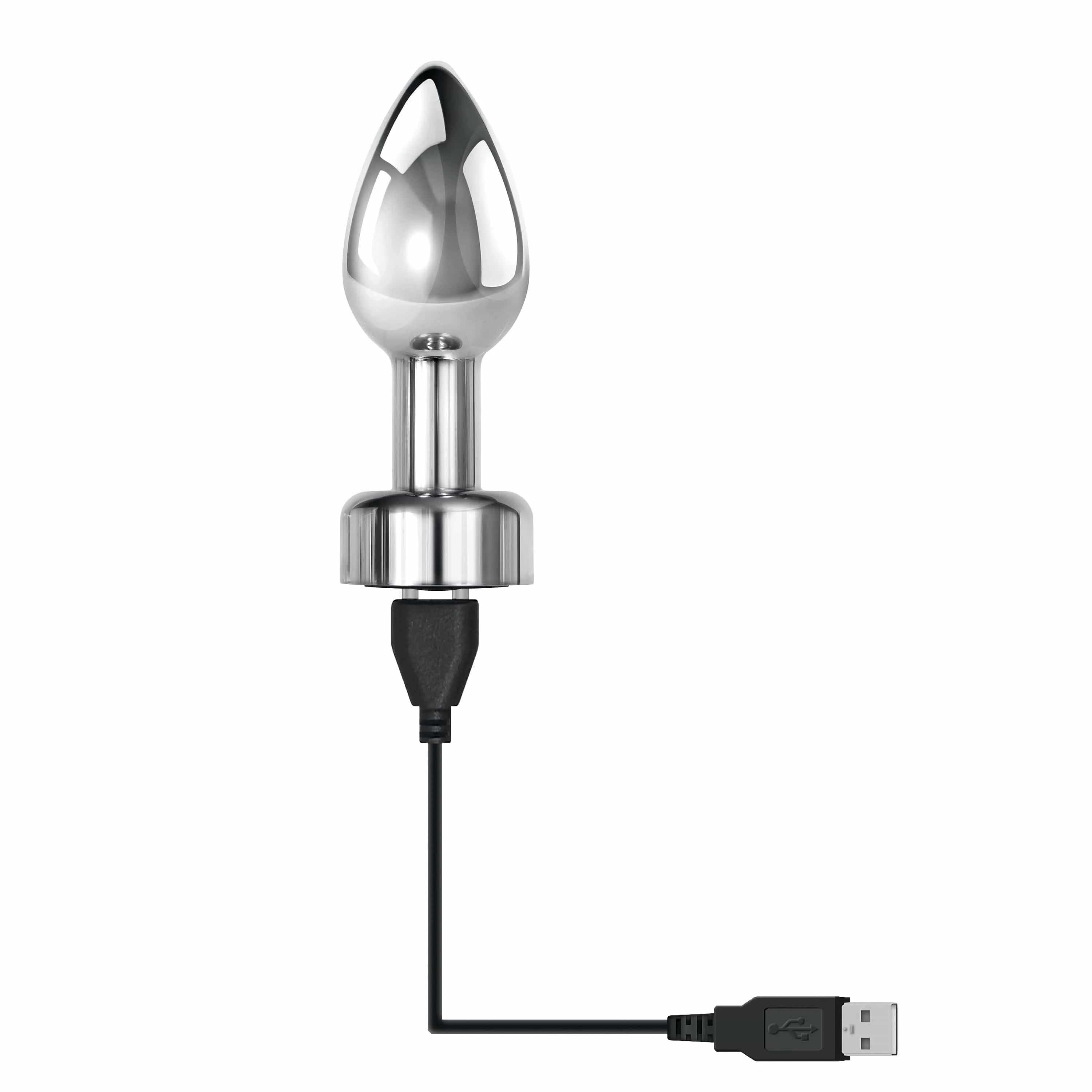 Evolved - Gender X Rockin Vibrating Metal Anal Plug (Silver)