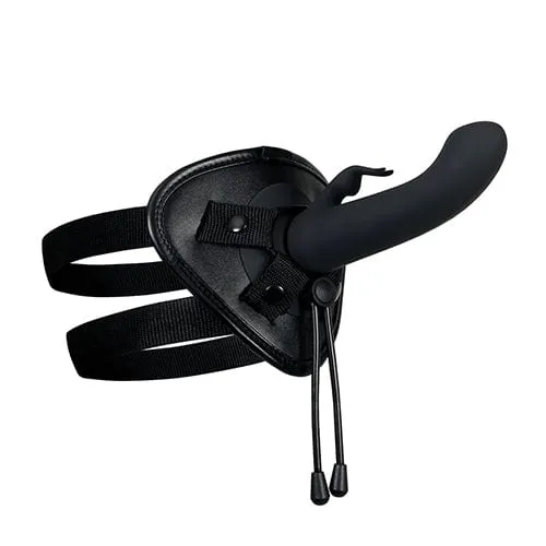 Evolved - Heavenly Harness Vibrating G Spot Rabbit Strap On Set (Black)