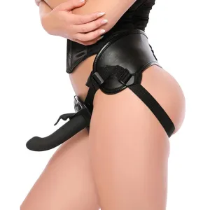 Evolved - Heavenly Harness Vibrating G Spot Rabbit Strap On Set (Black)