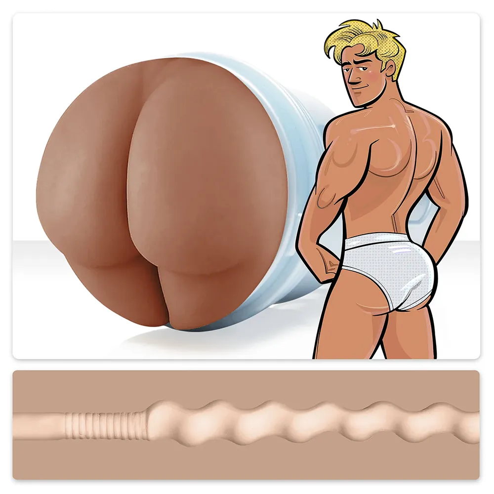 Fleshjack Fantasy Power Bottom Boy Squeeze Textured Anal Masturbator
