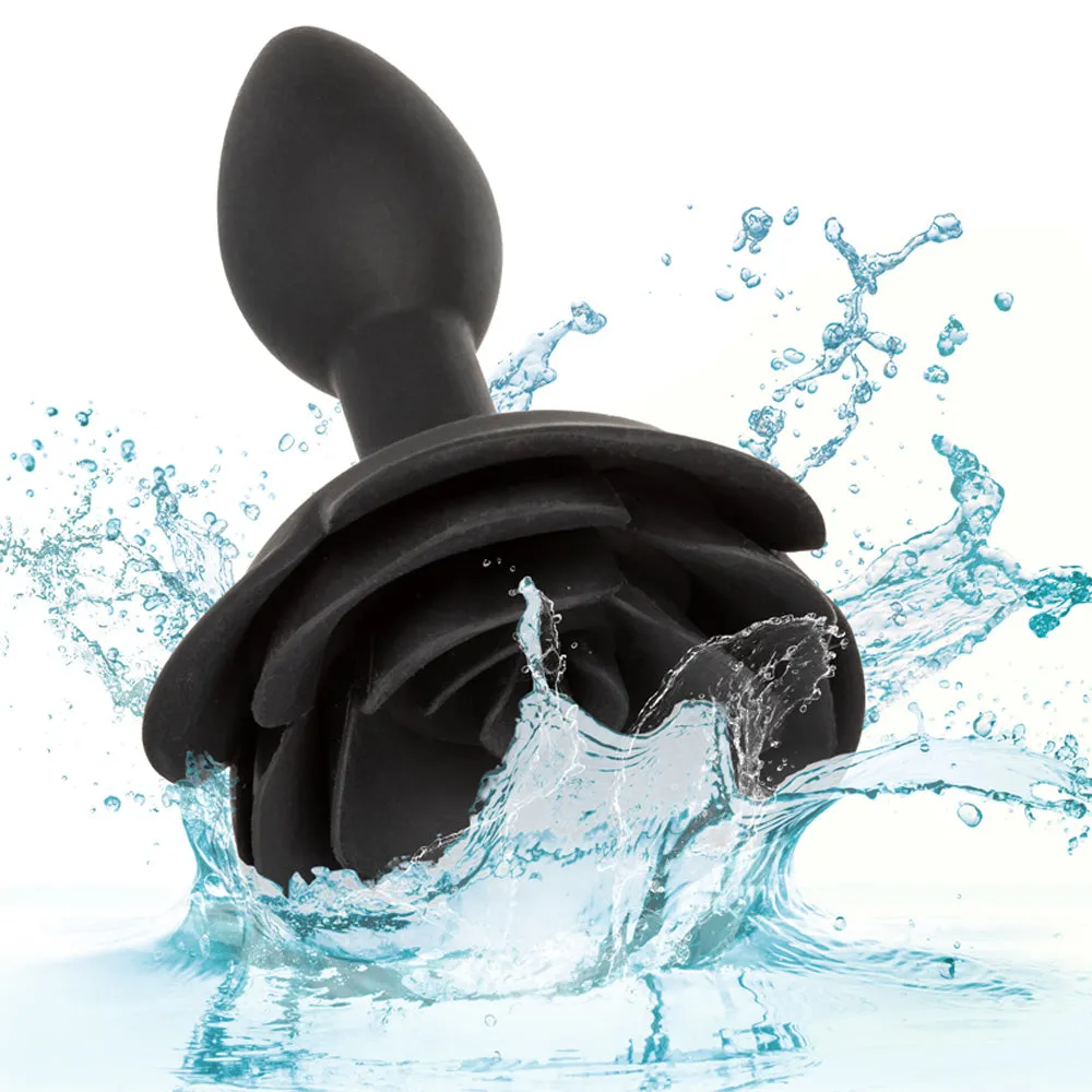 Forbidden Silicone Rose Anal Plug - Small