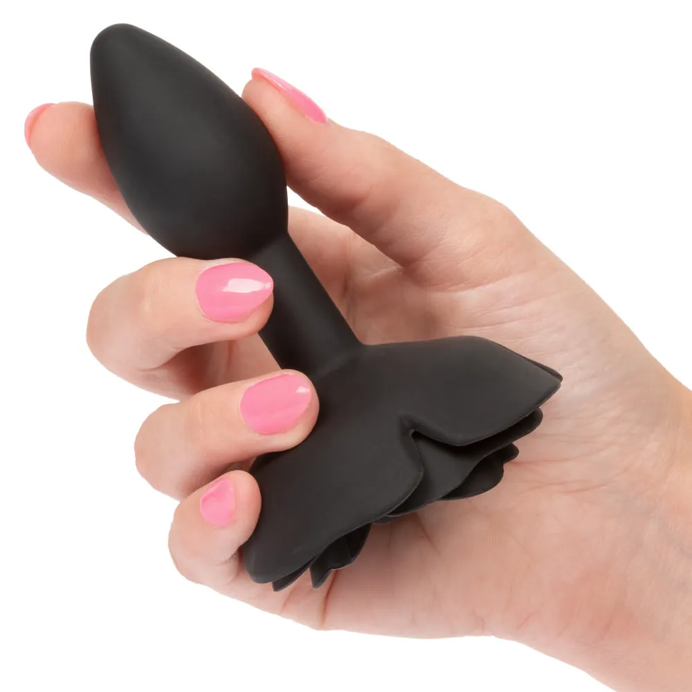Forbidden Silicone Rose Anal Plug - Small