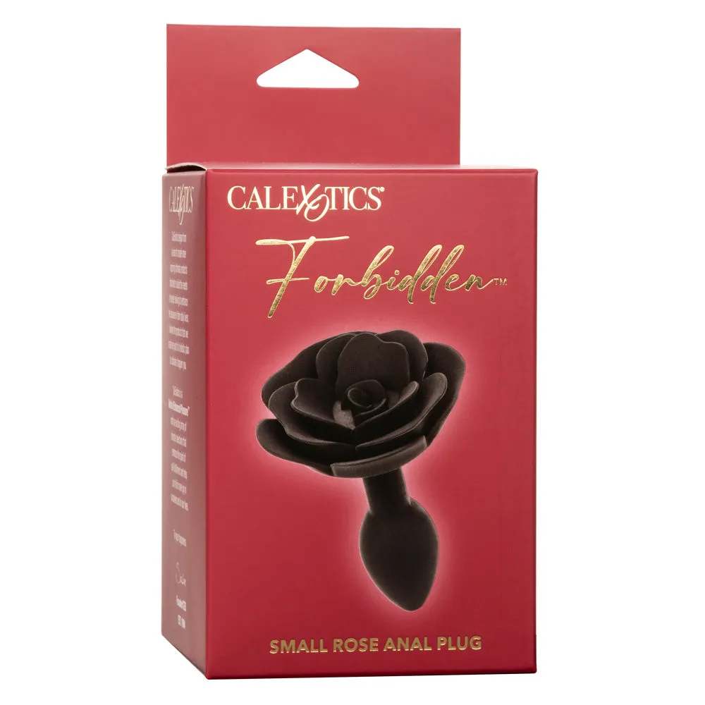 Forbidden Silicone Rose Anal Plug - Small