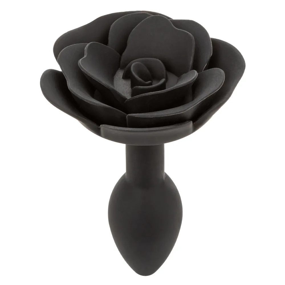 Forbidden Silicone Rose Anal Plug - Small