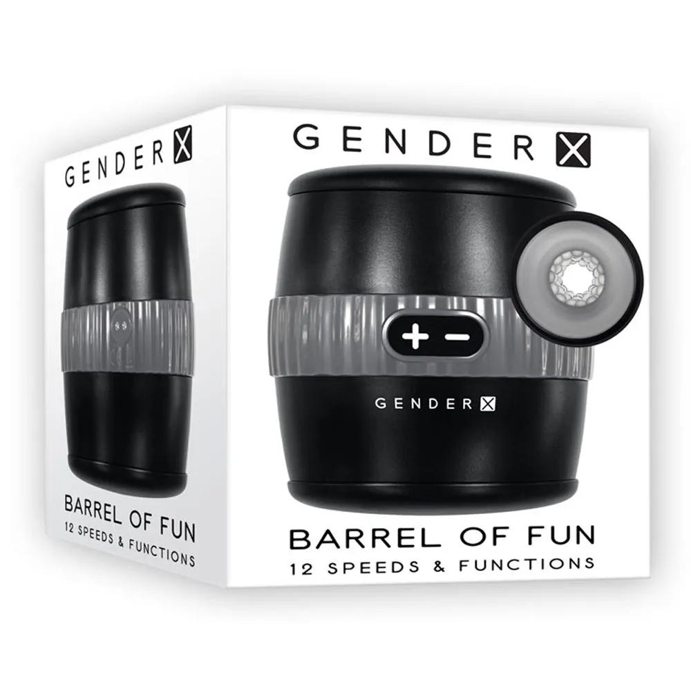 Gender X Barrel Of Fun Open-Ended Vibrating Masturbator