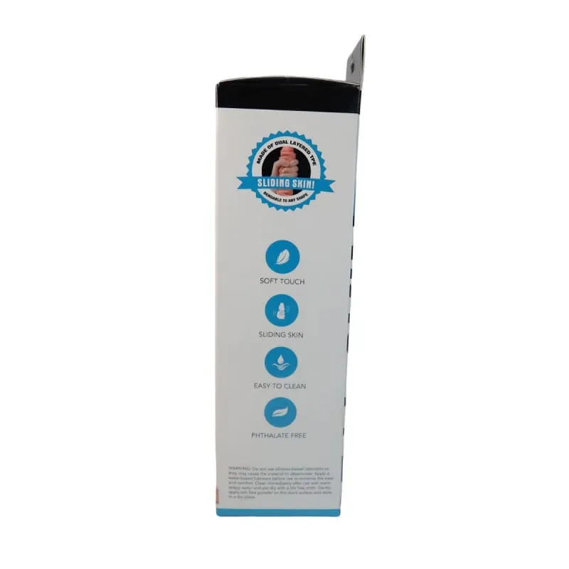 Get Lucky 9 Inch Real Skin Dong - Light Brown