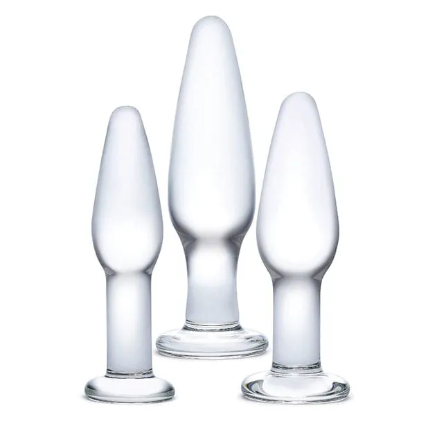 Glas - Glass Anal Training Kit Set 3 Piece (Clear)