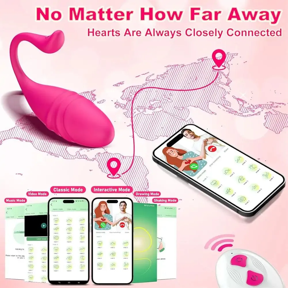 Global App Controlled Hands-Free Thrusting Egg G-spot Massager #Free Gift