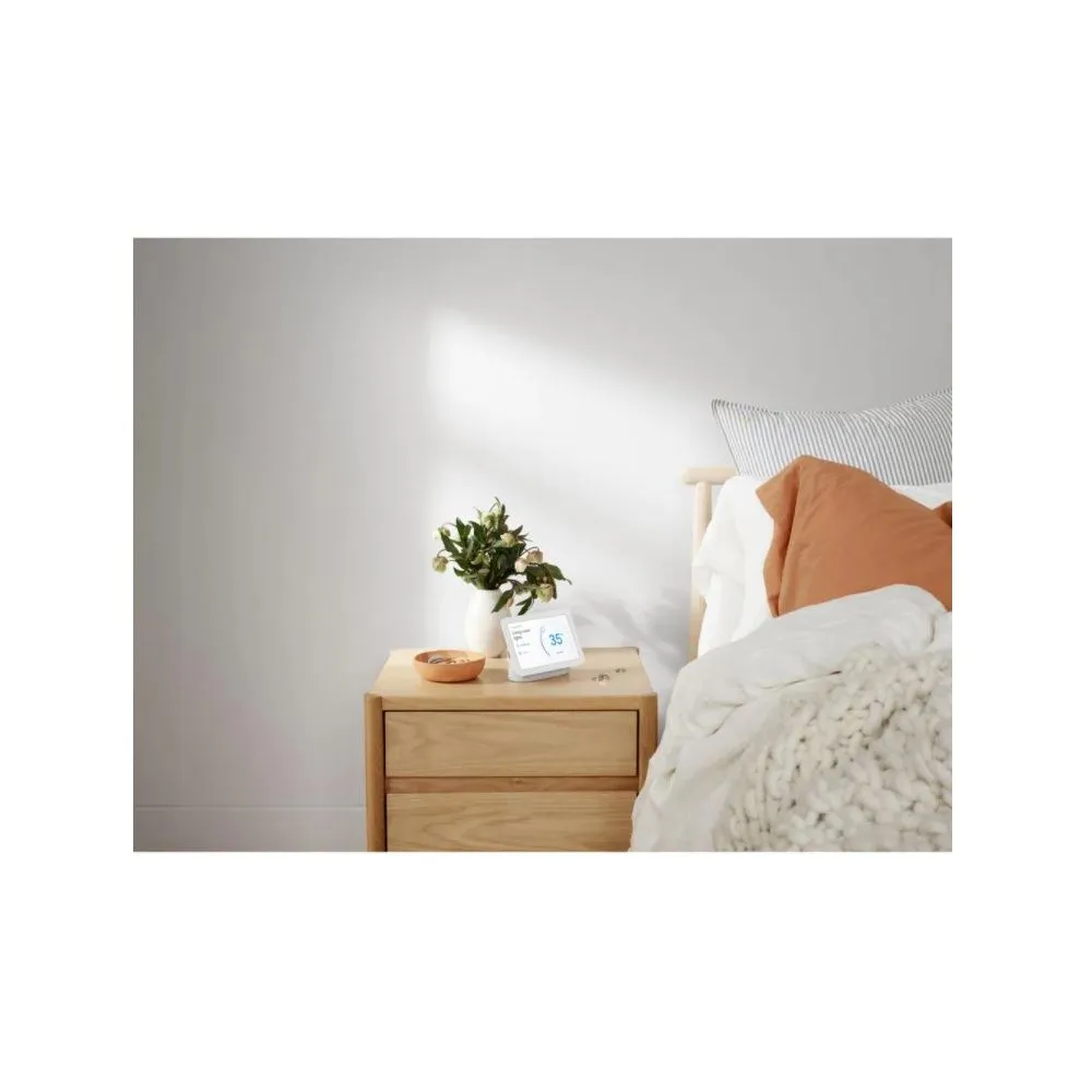 Google GA01331-US Nest Hub 2nd Gen - Smart Home Speaker and 7" Display with Google Assistant - Chalk