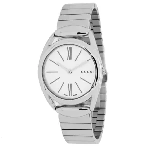 Gucci YA140505 Horsebit Stainless Steel Ladies Watch