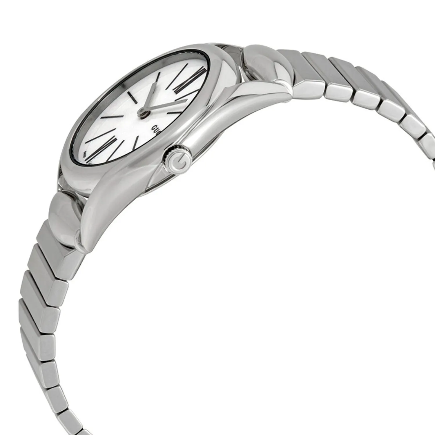 Gucci YA140505 Horsebit Stainless Steel Ladies Watch