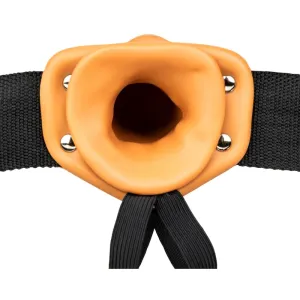 Hollow Strap-on Without Balls 6 Inch - Flesh