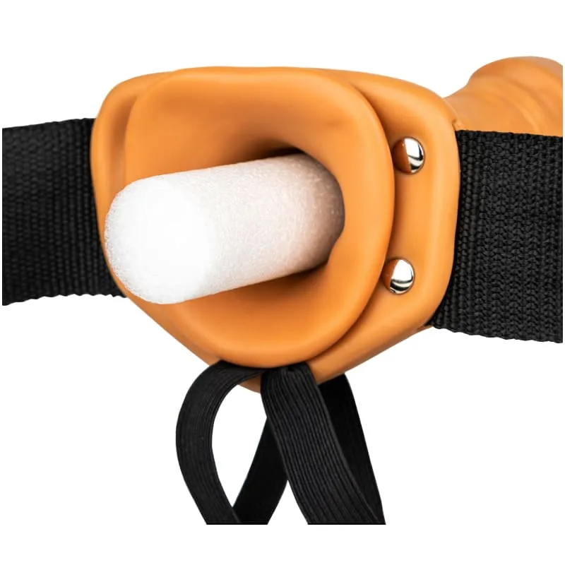 Hollow Strap-on Without Balls 6 Inch - Flesh