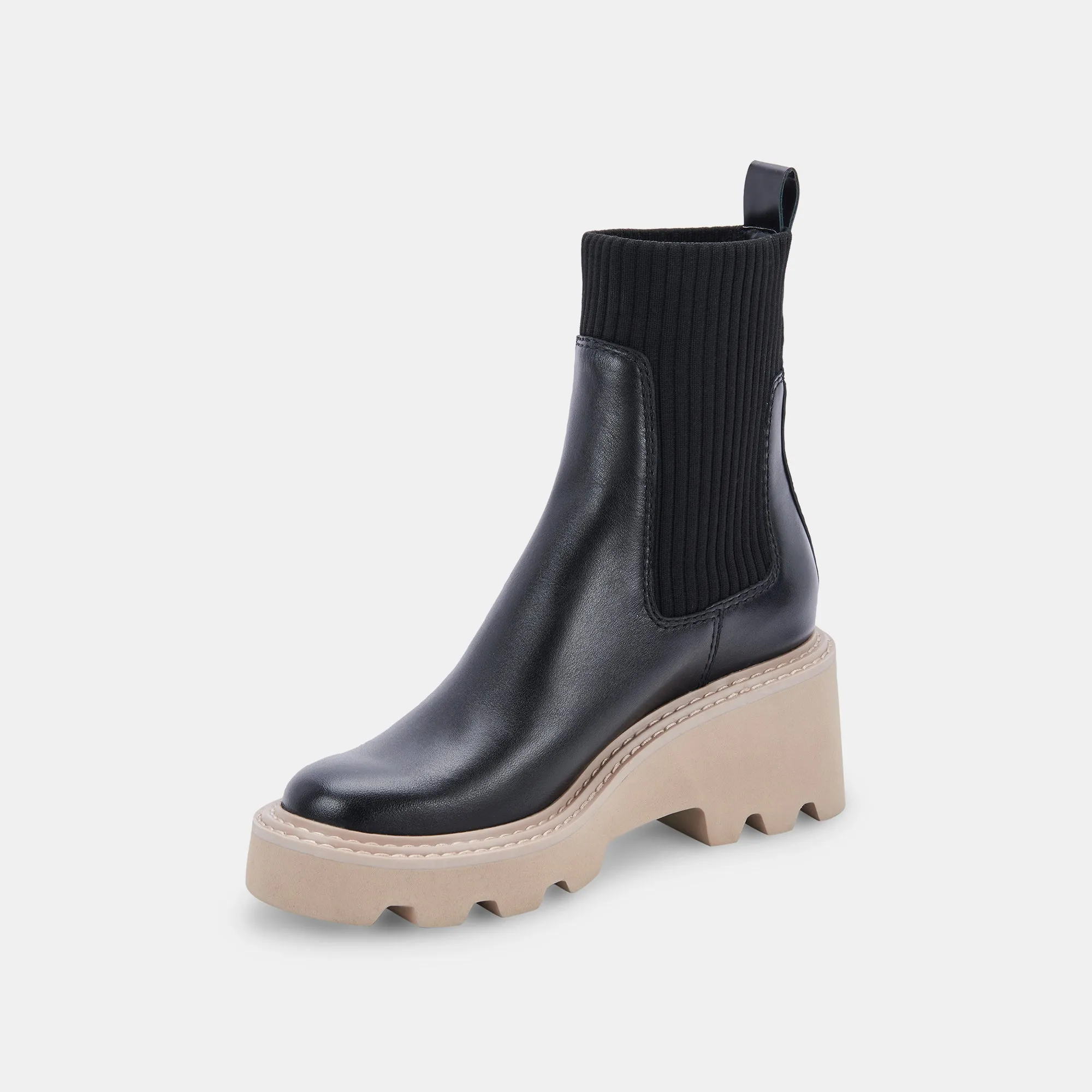 HOVEN H2O BOOTS ONYX LEATHER - re:vita
