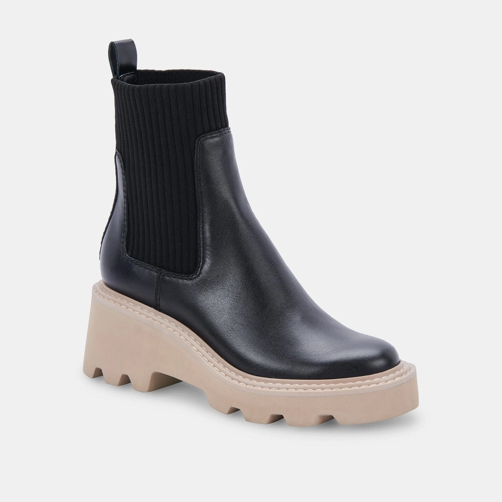 HOVEN H2O BOOTS ONYX LEATHER - re:vita
