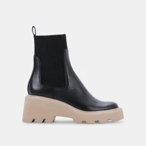 HOVEN H2O BOOTS ONYX LEATHER - re:vita