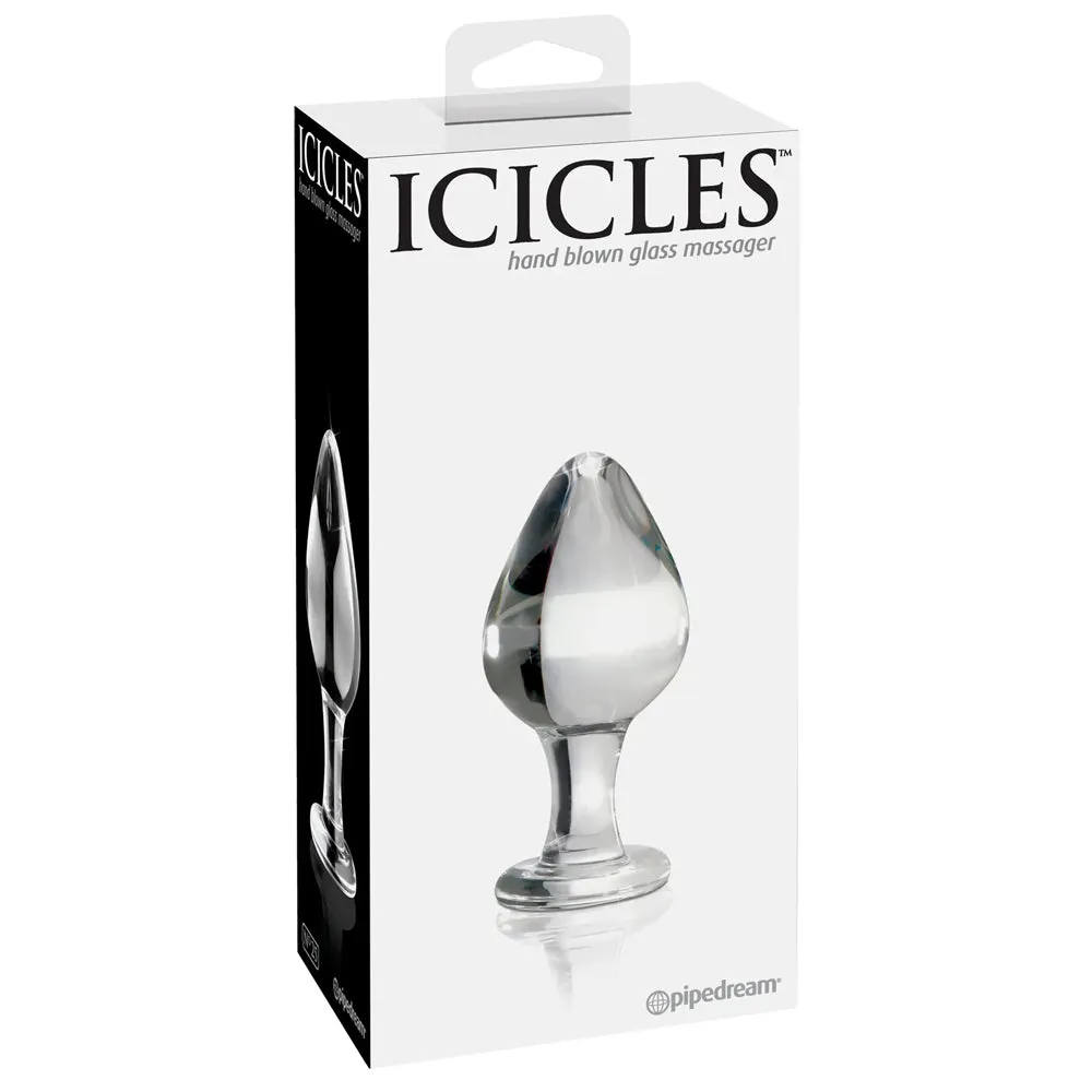 Icicles No. 25 Full Glass Anal Plug