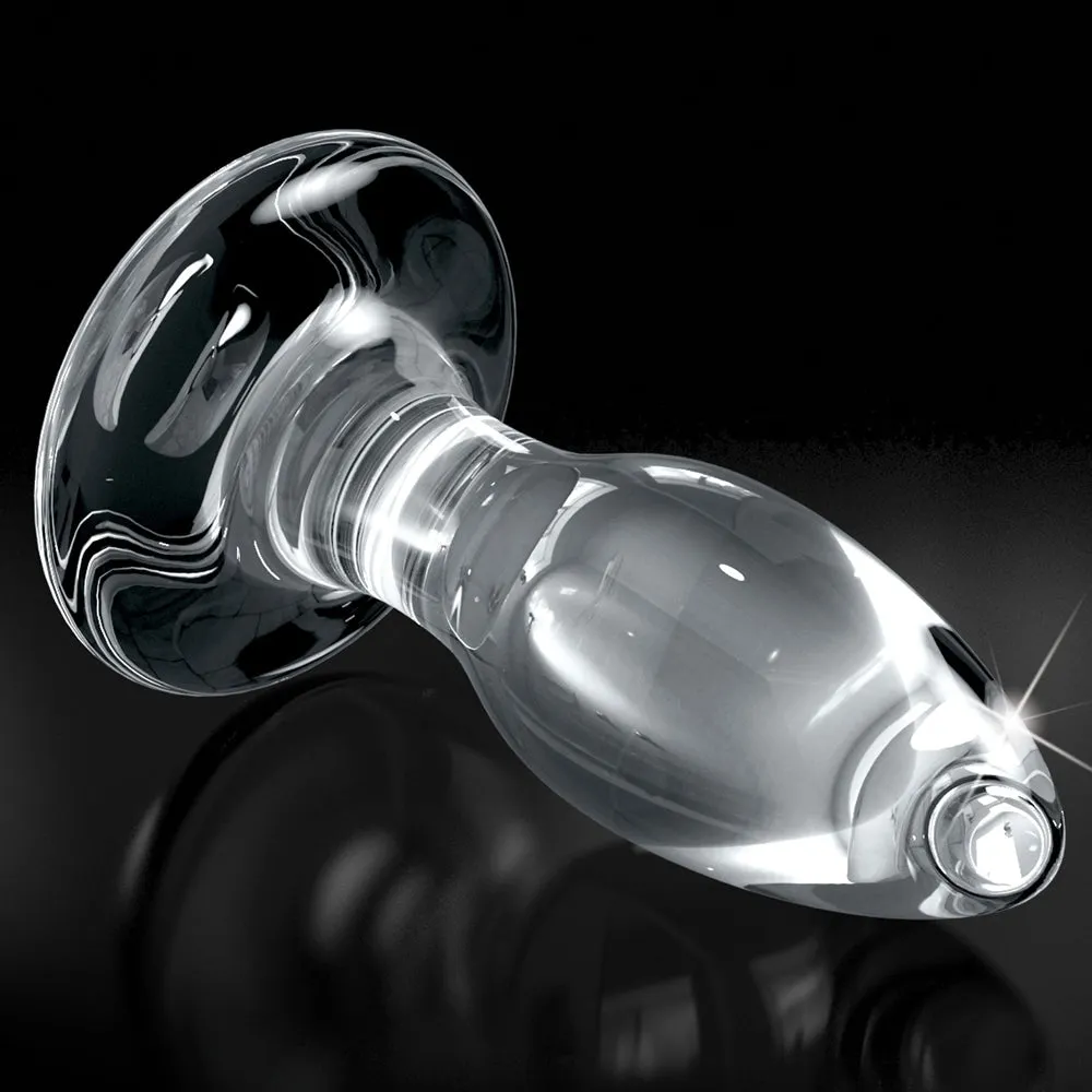 Icicles No. 91 Glass Anal Plug With Suction Cup