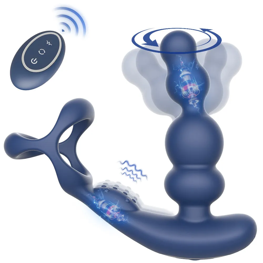 KERERO Anal Toys with 10 Vibrating & 3 Rotation Settings