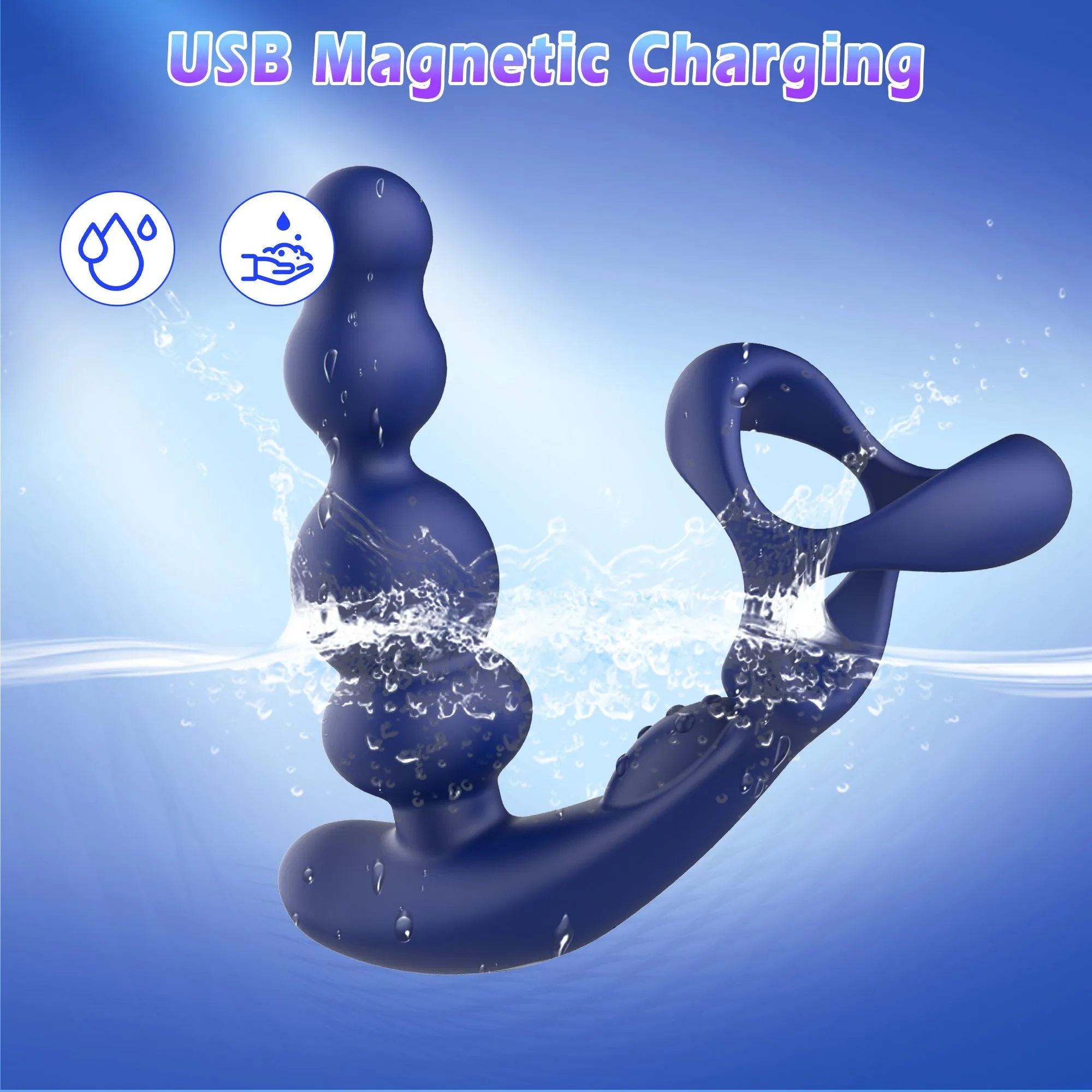 KERERO Anal Toys with 10 Vibrating & 3 Rotation Settings