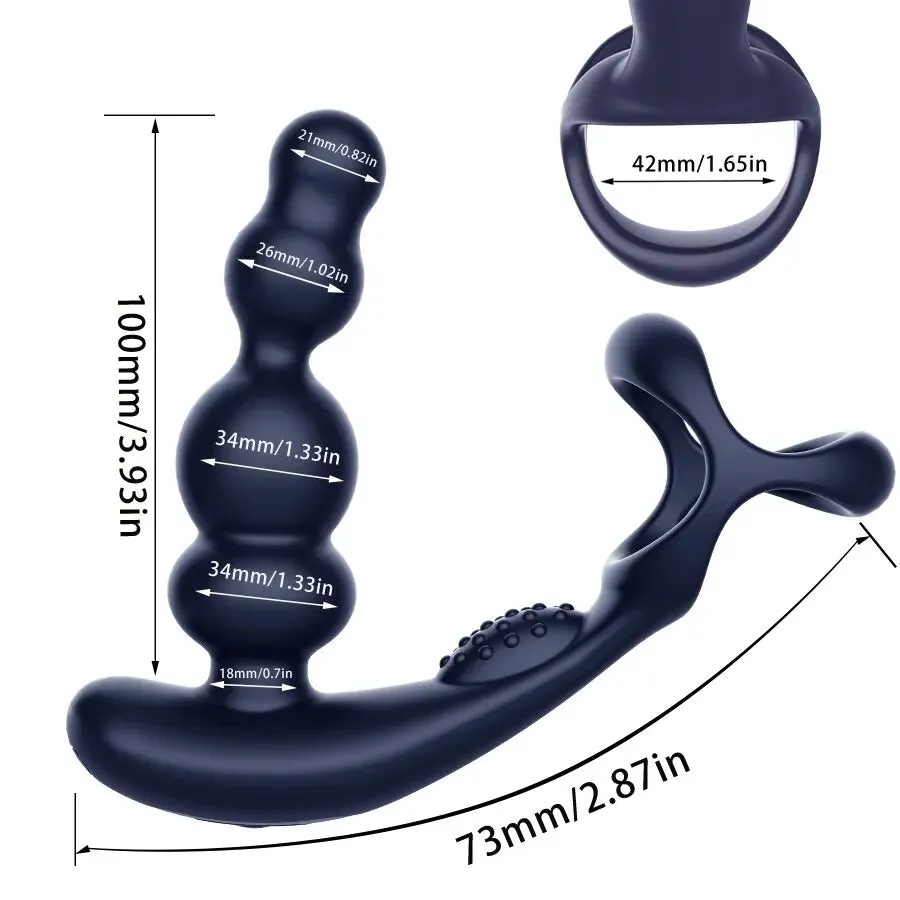 KERERO Anal Toys with 10 Vibrating & 3 Rotation Settings