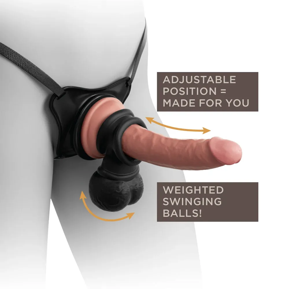 King Cock Elite Deluxe Silicone Body Dock Kit With Balls
